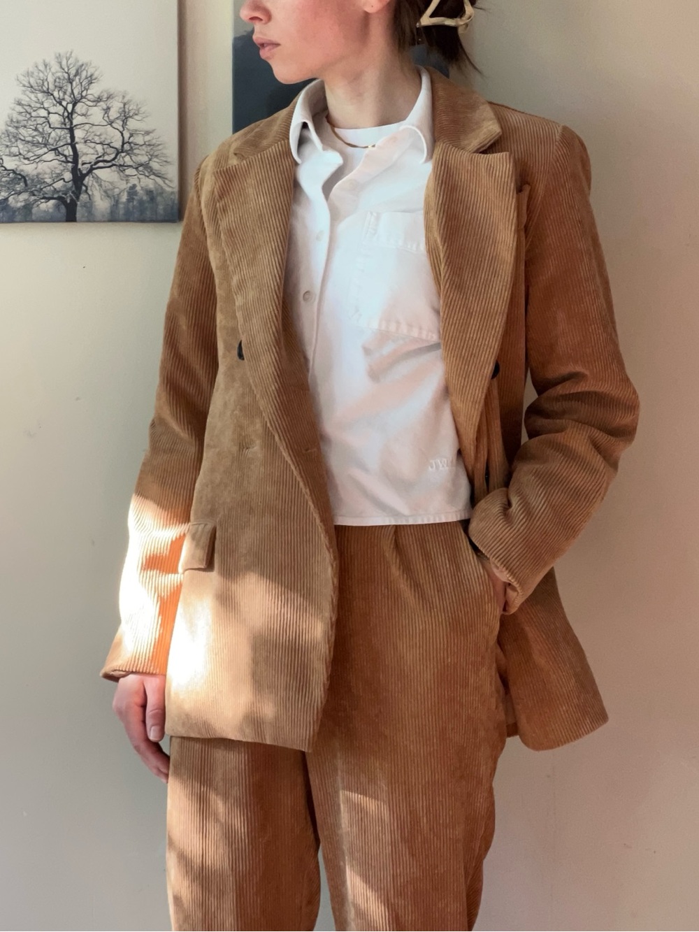 Love Moschino 2 pcs Vintage suit Cotton Corduroy size 38 - Picture 7 of 12